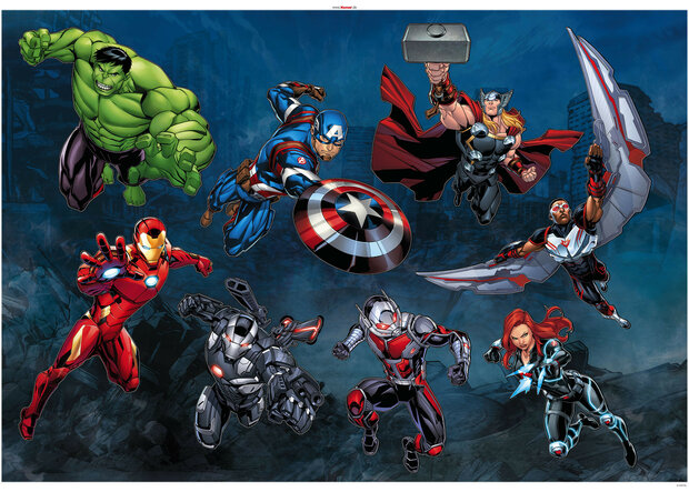 Avengers muurstickers Action