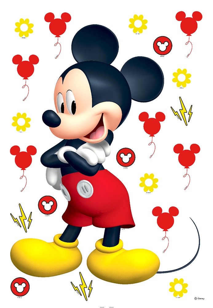 Mickey Mouse muursticker de vrolijkste kinderkamer