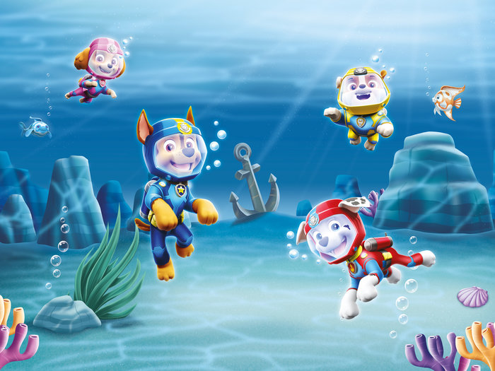 Paw Patrol Fotobehang Onderwater