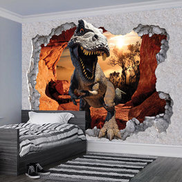 Nageslacht crisis betalen Dinosaurus fotobehang brengt je kamer tot leven