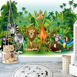 Jungle Animals fotobehang