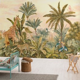 Jungle behang Tropical Vintage Garden