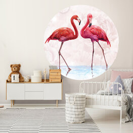 Flamingo Behangcirkel