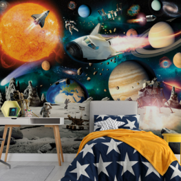 Space Adventure behang - Walltastic