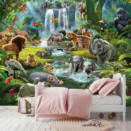 Jungle Adventure behang - Walltastic