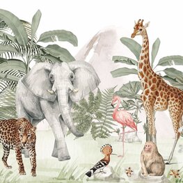 Jungle behang Jungle Animals VIN022