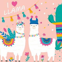 I love Llama behang