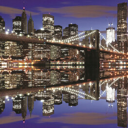 New York fotobehang Brooklyn Bridge