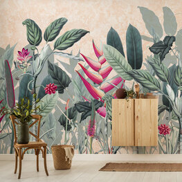 Botanisch behang Soft Jungle