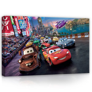 regeling Deter Mentaliteit Disney Cars canvas schilderij 60 x 40 cm